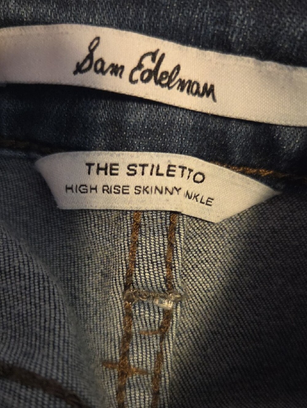 Sam Edelman Women's Skinny Jeans in Dark Indigo - Picture 8 of 8